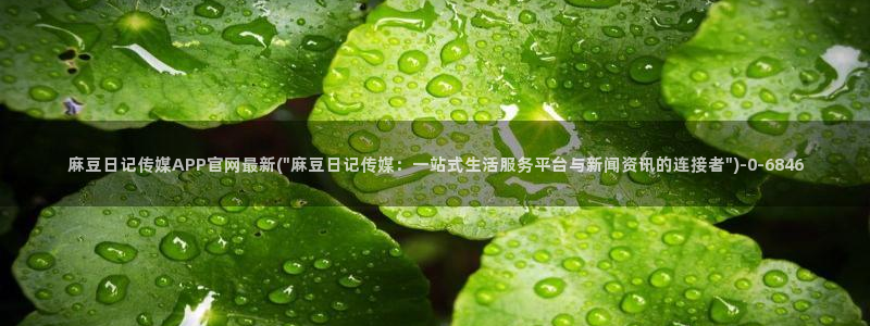 麻豆视频短片合集：麻豆日记传媒APP官网最新(\